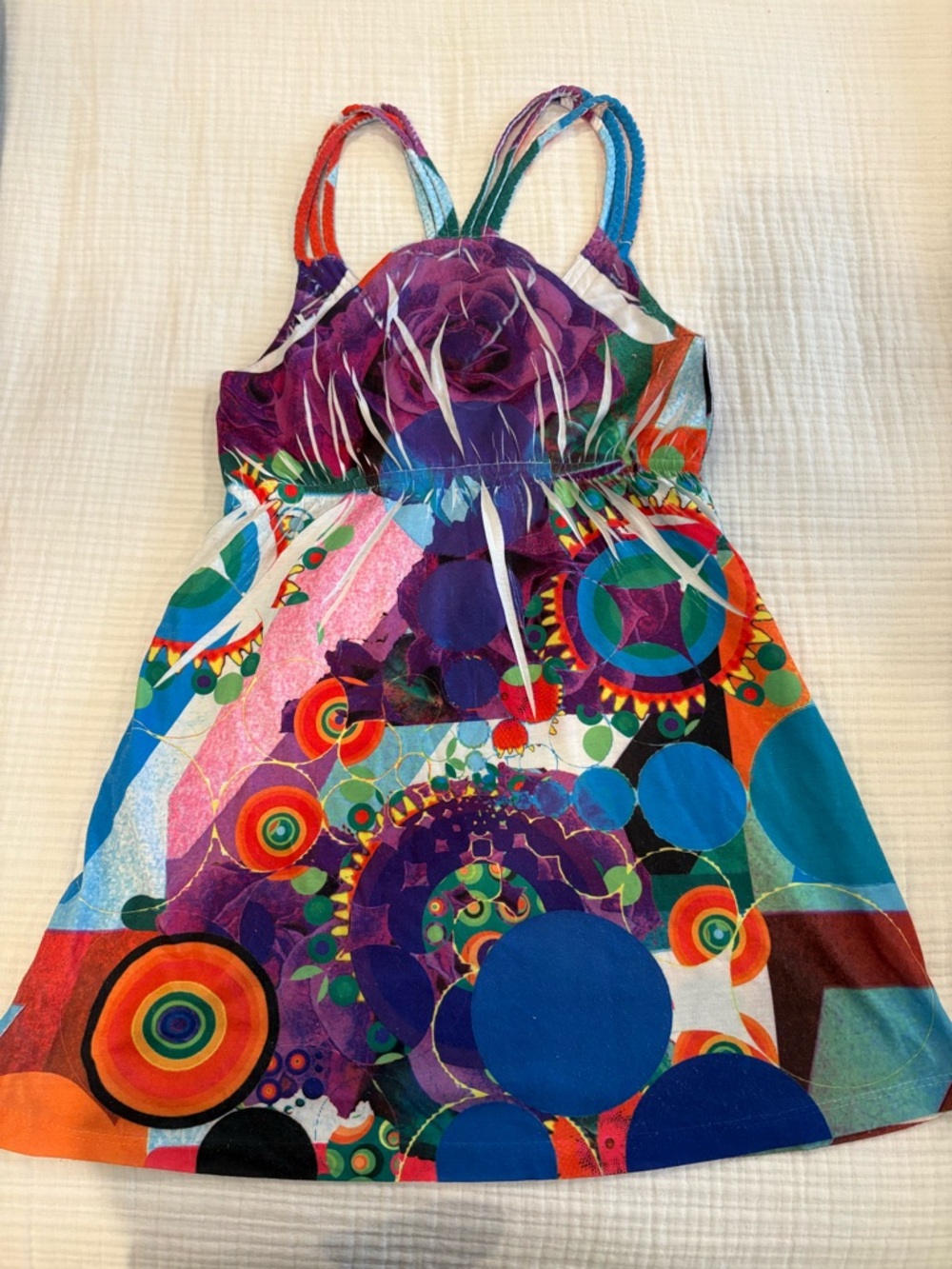 Women Desigaul Multi-Color Strappy Top
